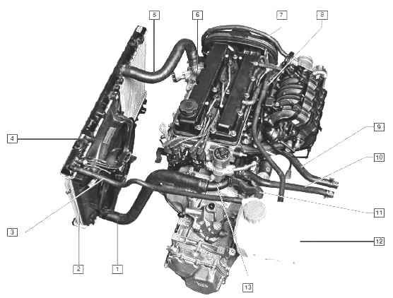 схема системы охлаждения двигателя шевроле ланос